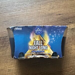 Glade candles Fall Night Long Limited Edition Candles - Blue and Gold brand new